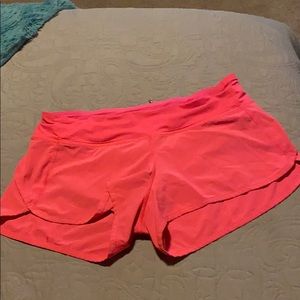 Pink lulu shorts